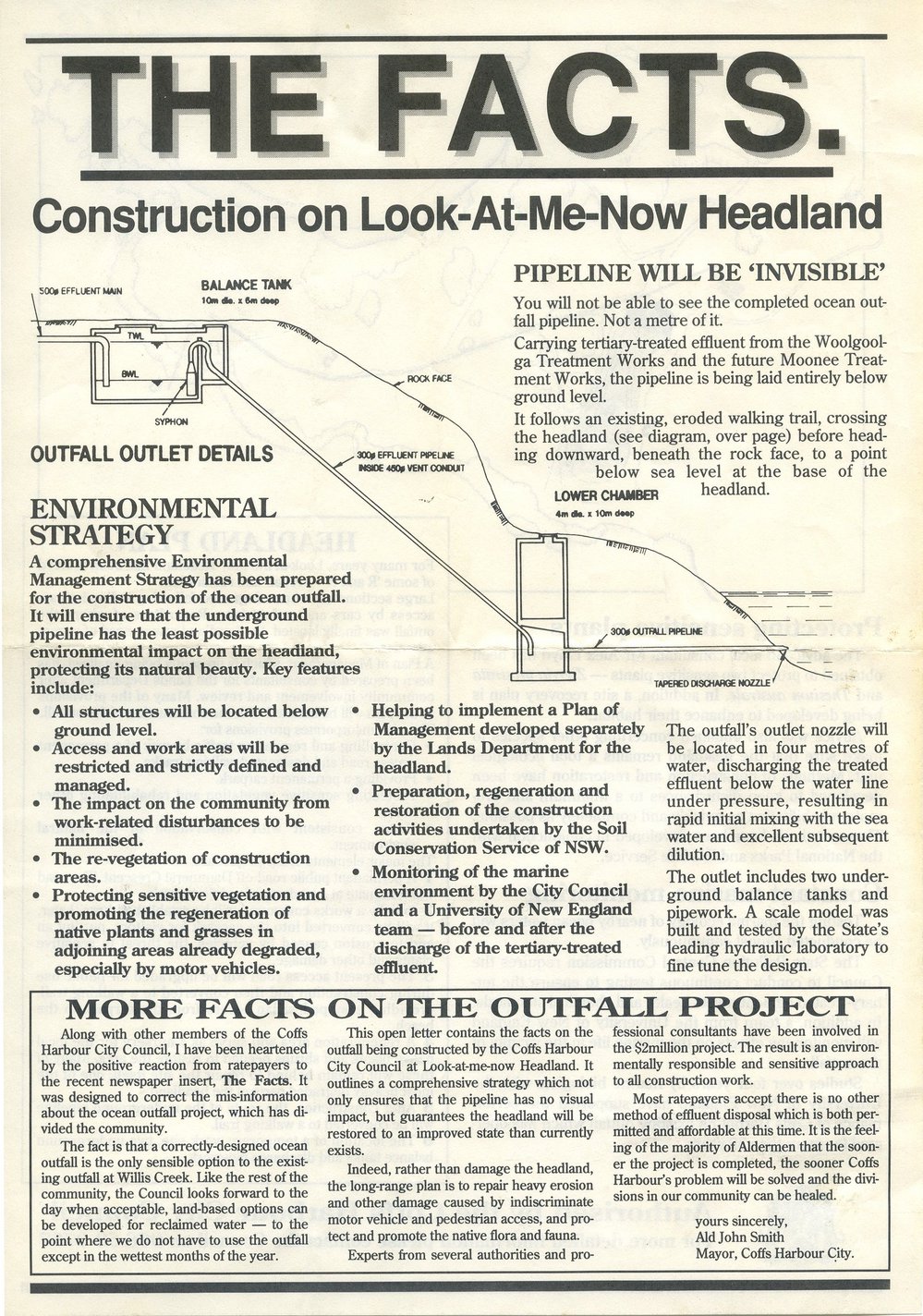 THE FACTS. Construction on Look-At-Me-Now Headland report