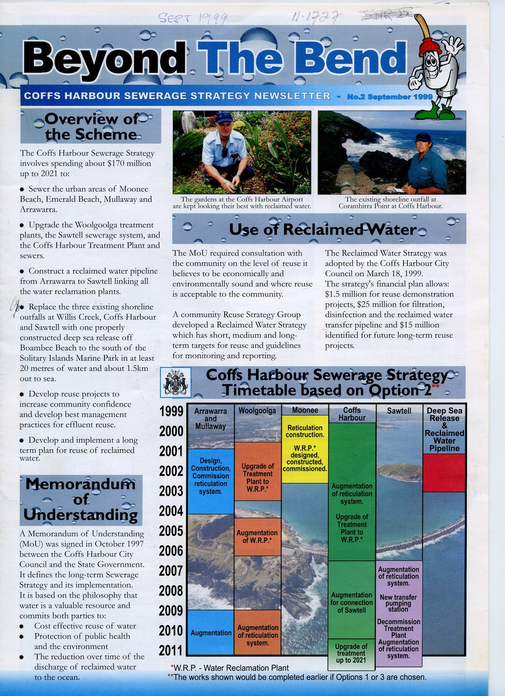 Beyond The Bend newsletters, Nos. 2 &amp; 3, September - December 1999