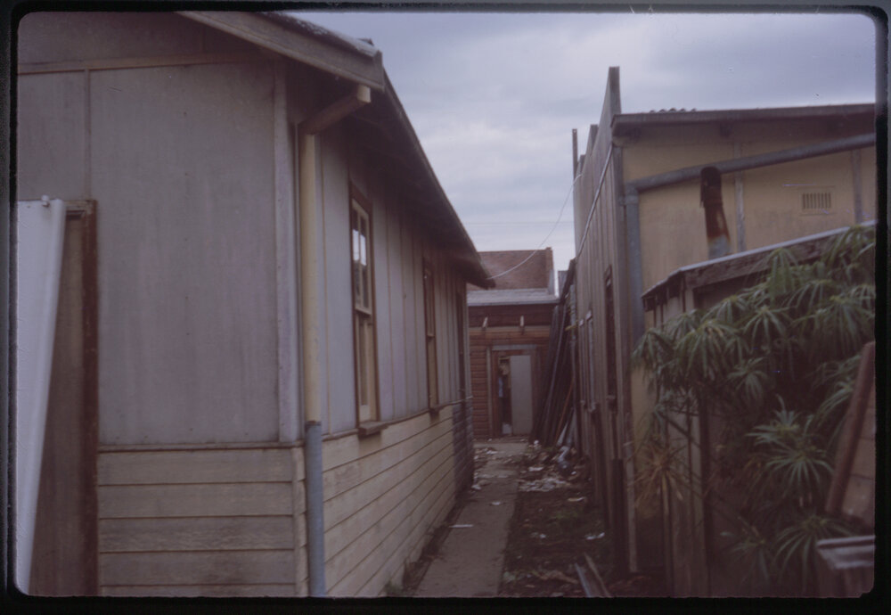 Rear of Forsyth's Pharmacy, c. 1964