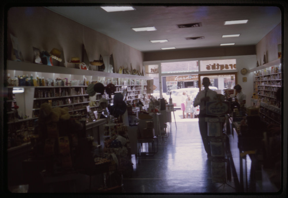 Interior of Forsyth's Pharmacy, c. 1964