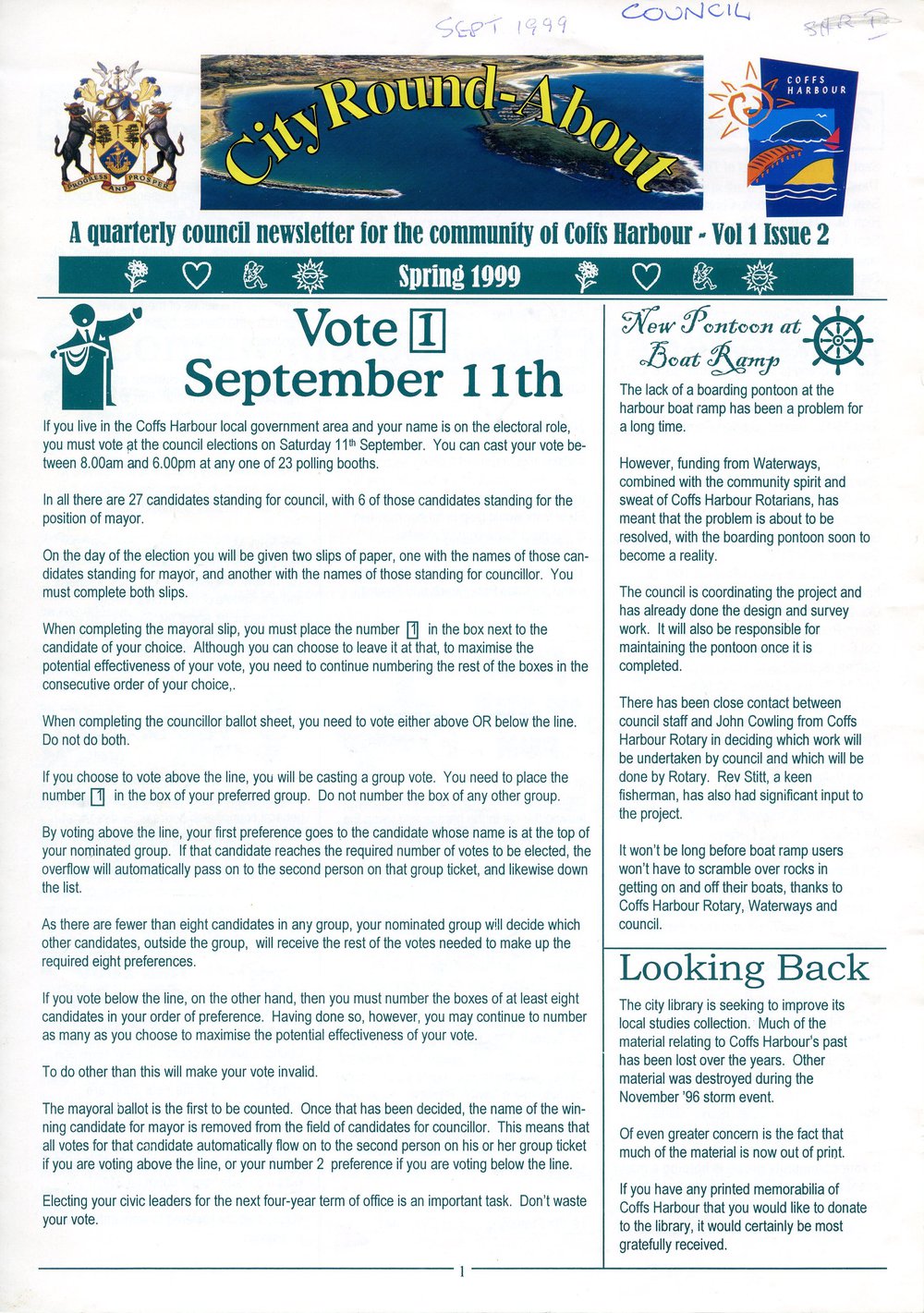 City Round-About, Volume 1, Issue 2, Spring 1999