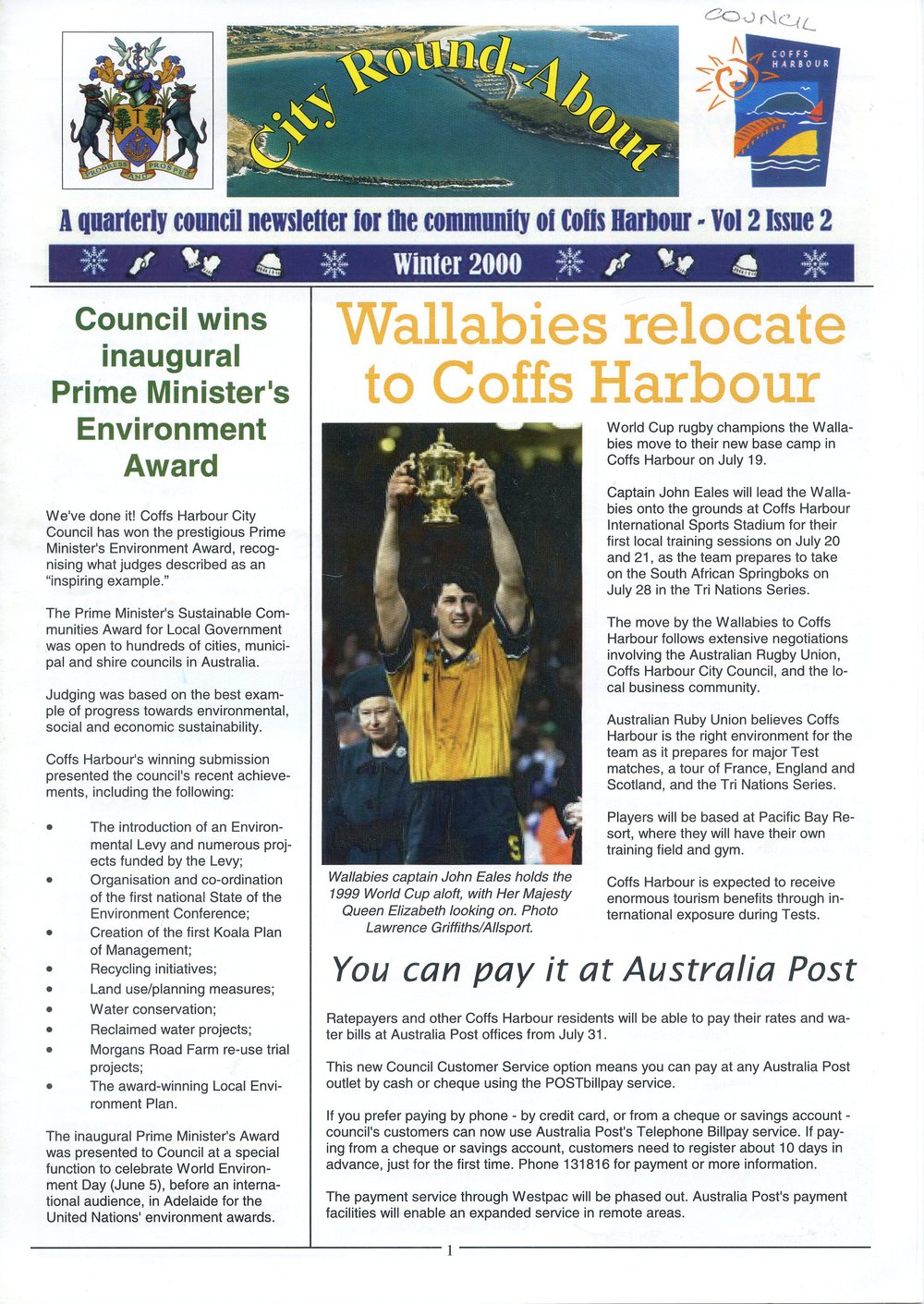 City Round-About, Volume 2, Issue 2, Winter 2000