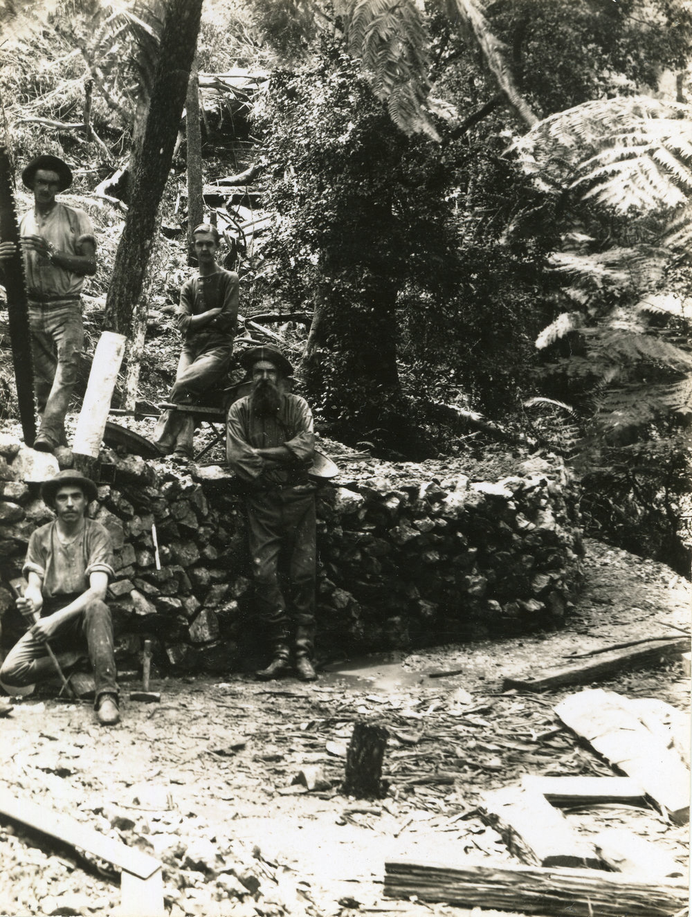 Miners at "Record Reign", 1897