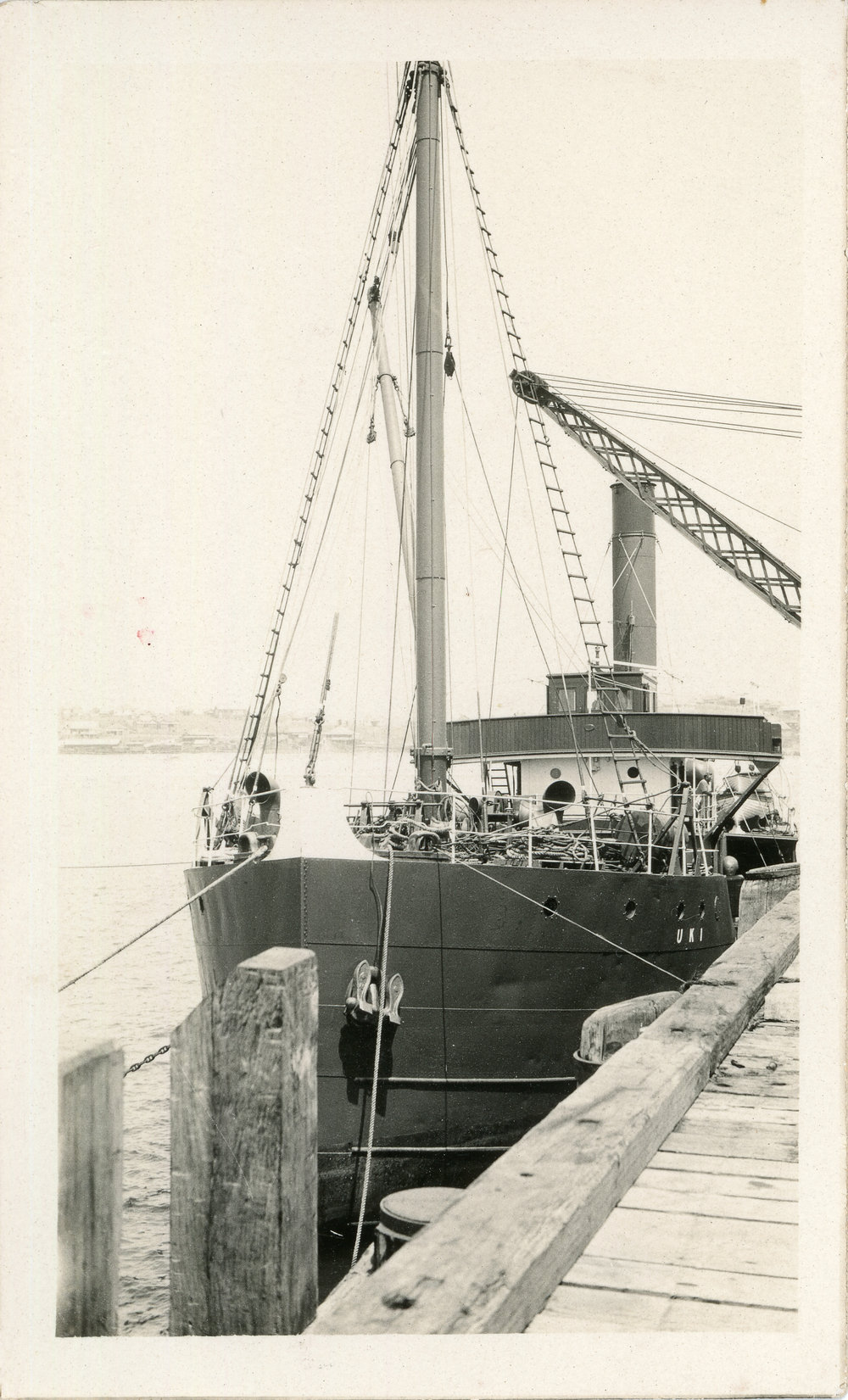 The Uki at the jetty, c. 1930