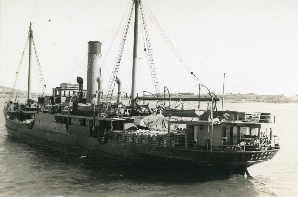 The "Ulmarra" leaving for Sydney, late 1940s