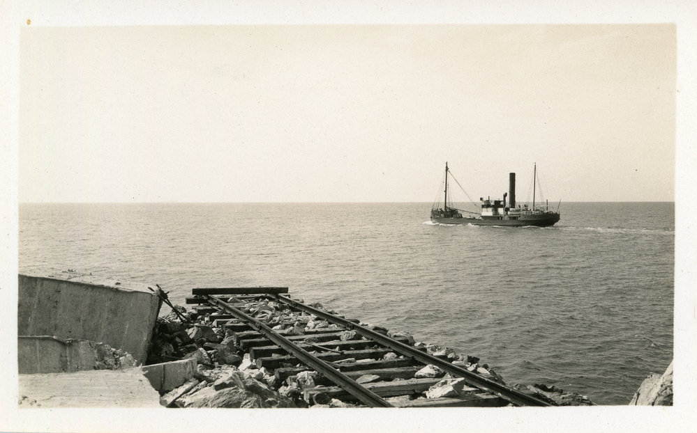 The end of the eastern breakwater, 1936