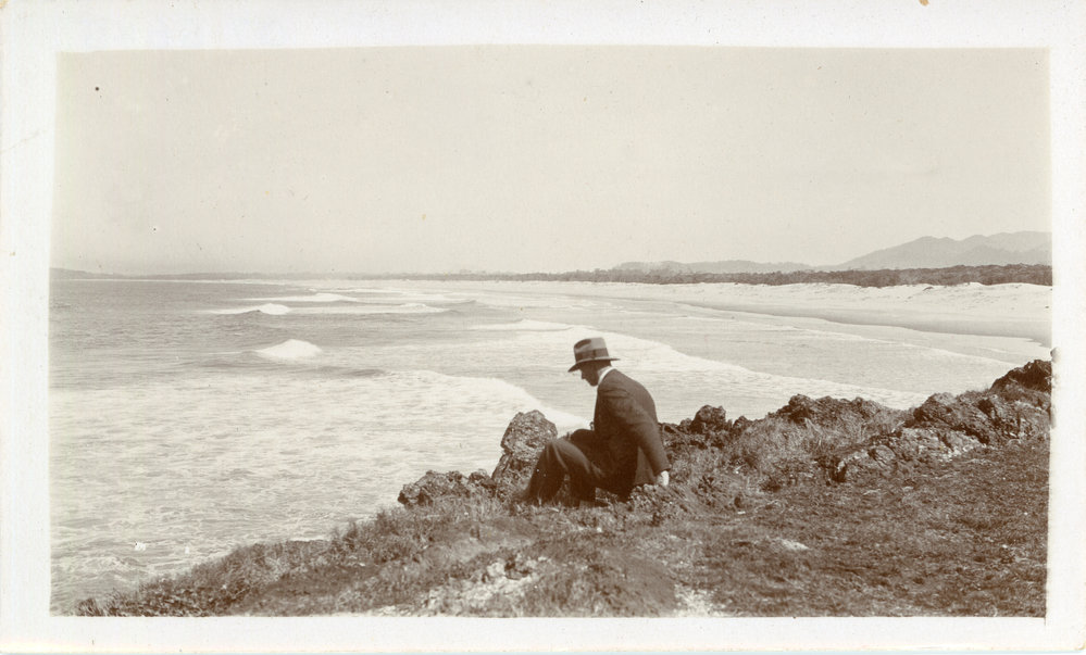 Resting at Boambee Beach, 1930