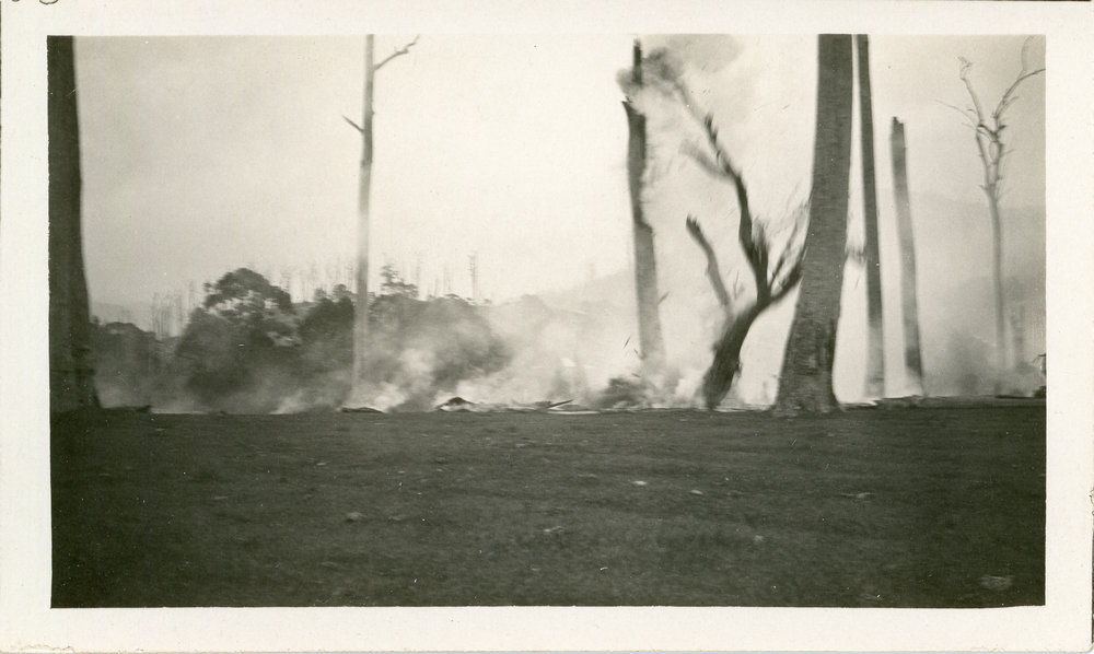Burning off at Otley, 1930