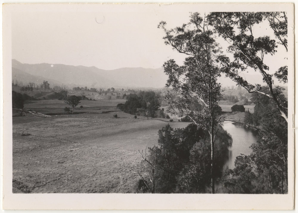 Farmland and river, c. 1940s