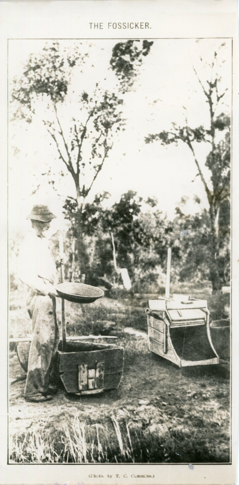 Panning for precious metals, 1909