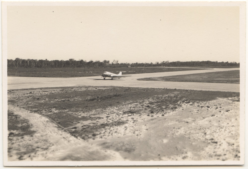 Plane at Coffs Harbour Airport, 6 January 1947