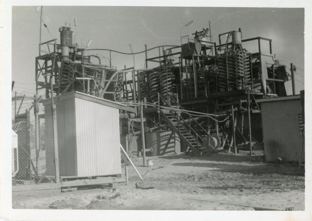 Cudgen Rutile Company's plant between aerodrome and railway, 1965 - 1966