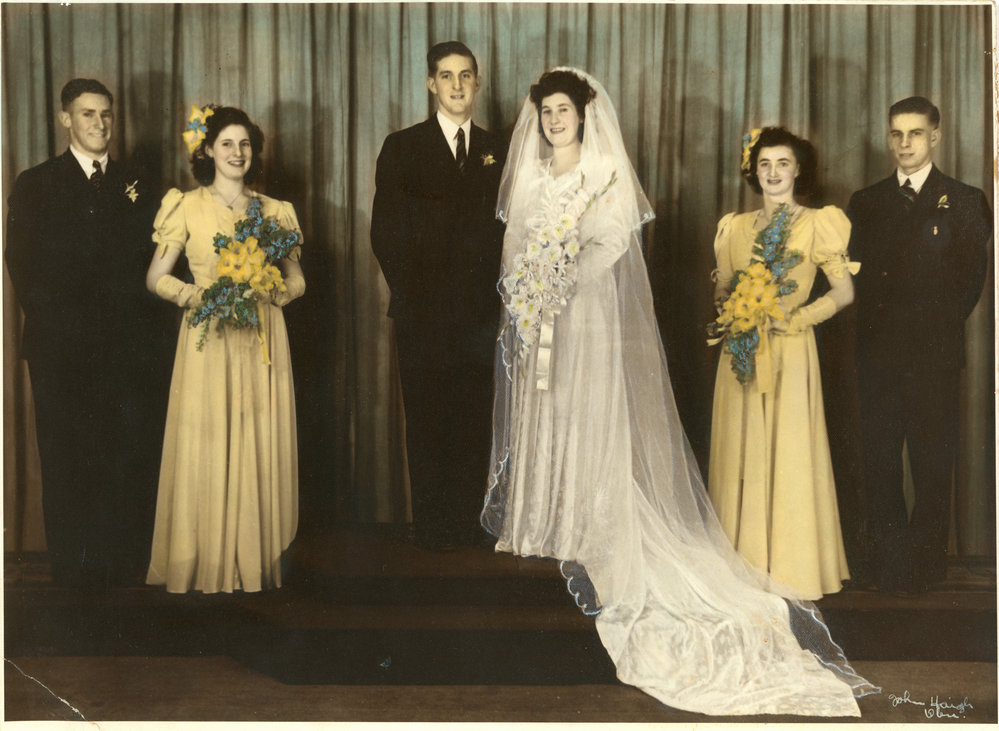 Portrait of a wedding group