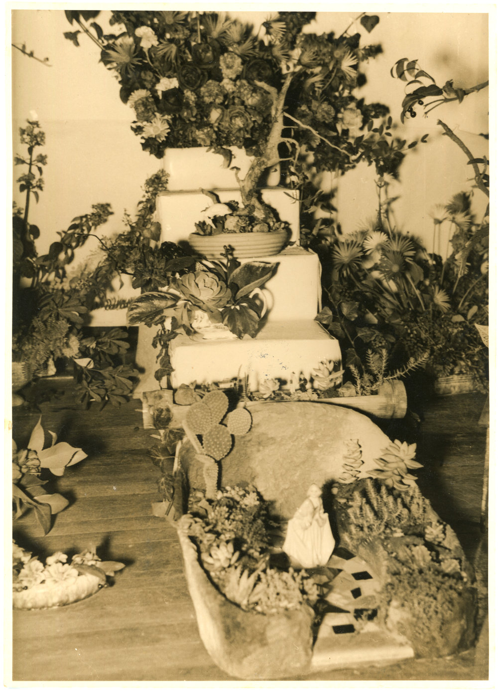 Agricultural show garden arrangement, August 1951