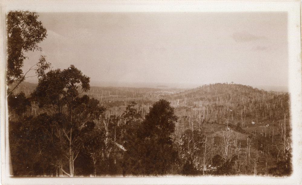 View of Coffs Harbour from Red Hill, 1930