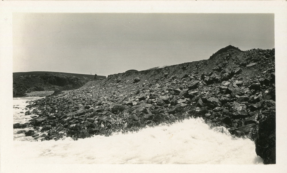 Edge of the southern breakwall, 1930