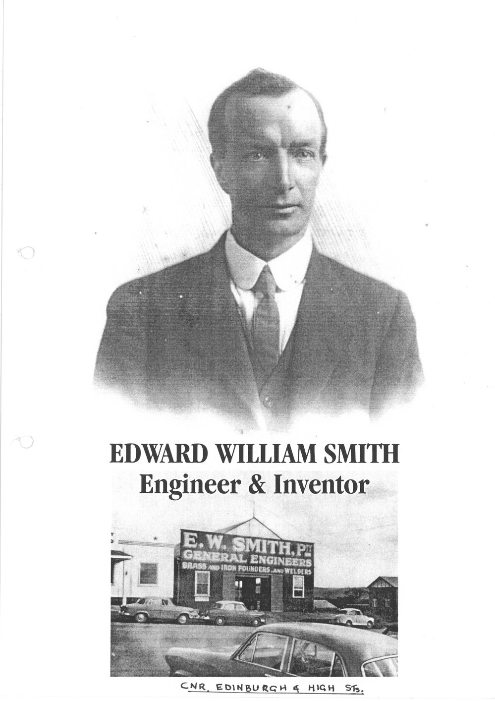 Edward William Smith Engineer &amp; Inventor