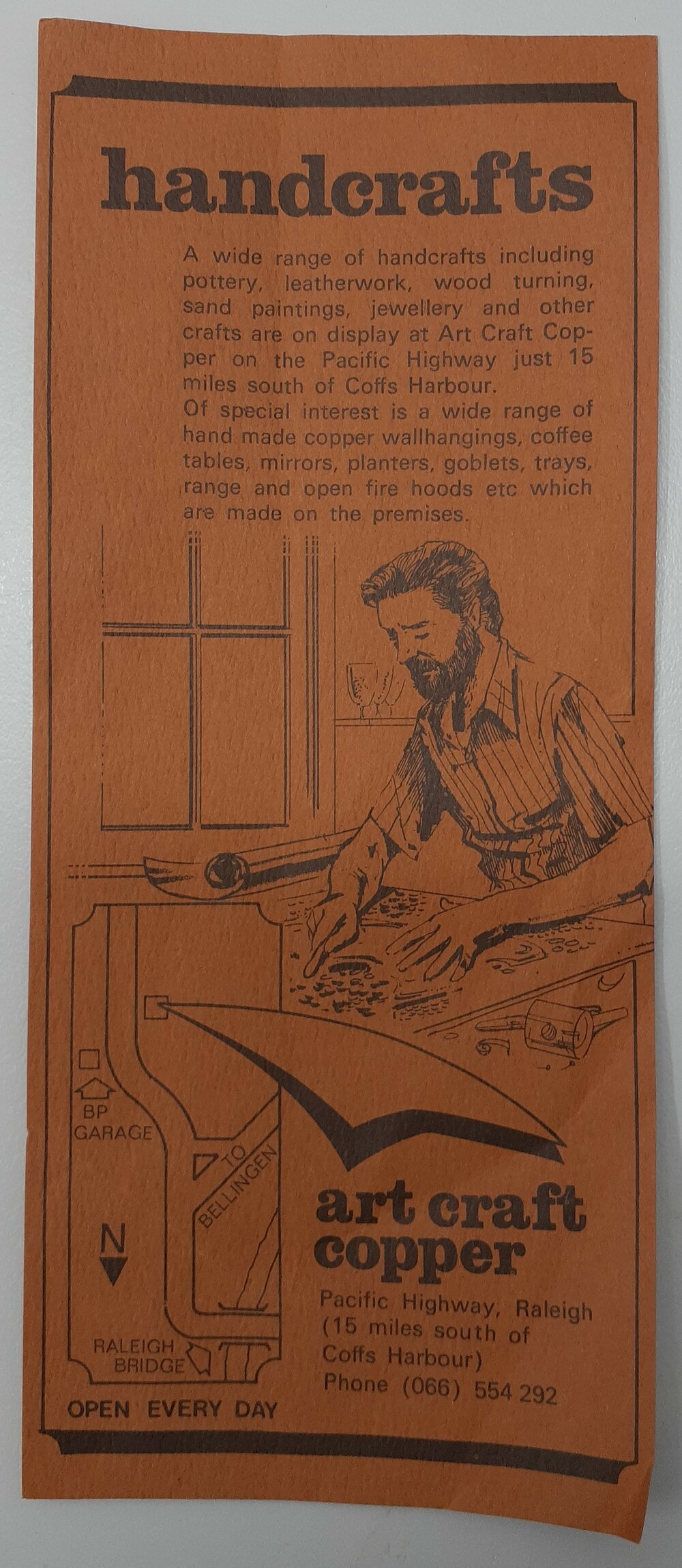 Arts Craft Copper Leaflet, January 1978