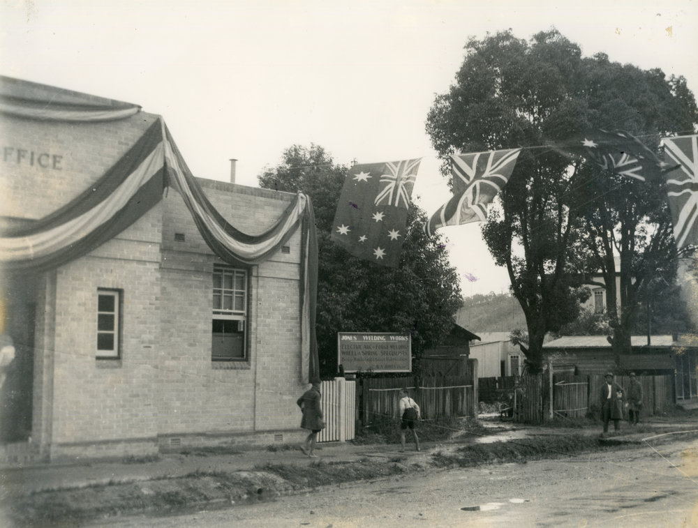 Second Post Office and Jones' Welding Works, 1952