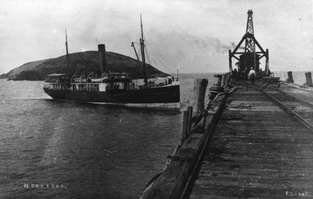SS Noorebar at Coffs Harbour Jetty, c. 1912