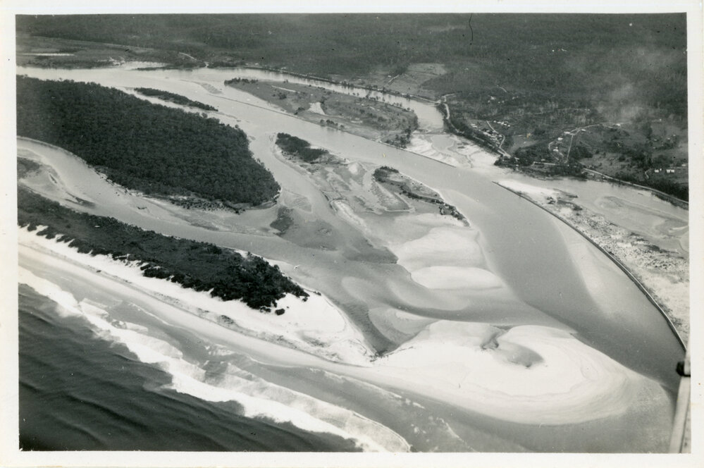 Choked river mouth, 3 June 1950