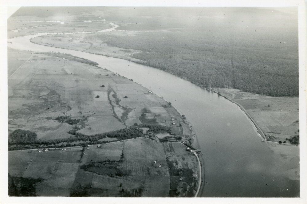 View over forests and river, 3 June 1950