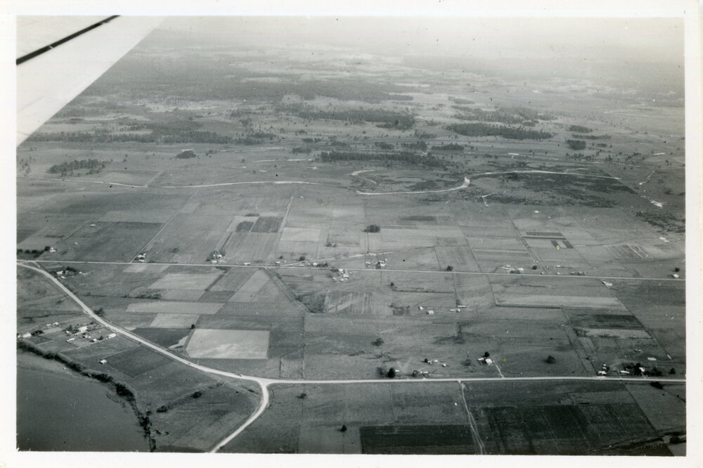 View over rural area, 3 June 1950