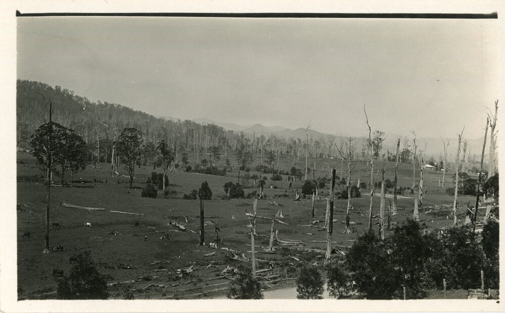View of Karangi from Lee's Hill, c. 1930