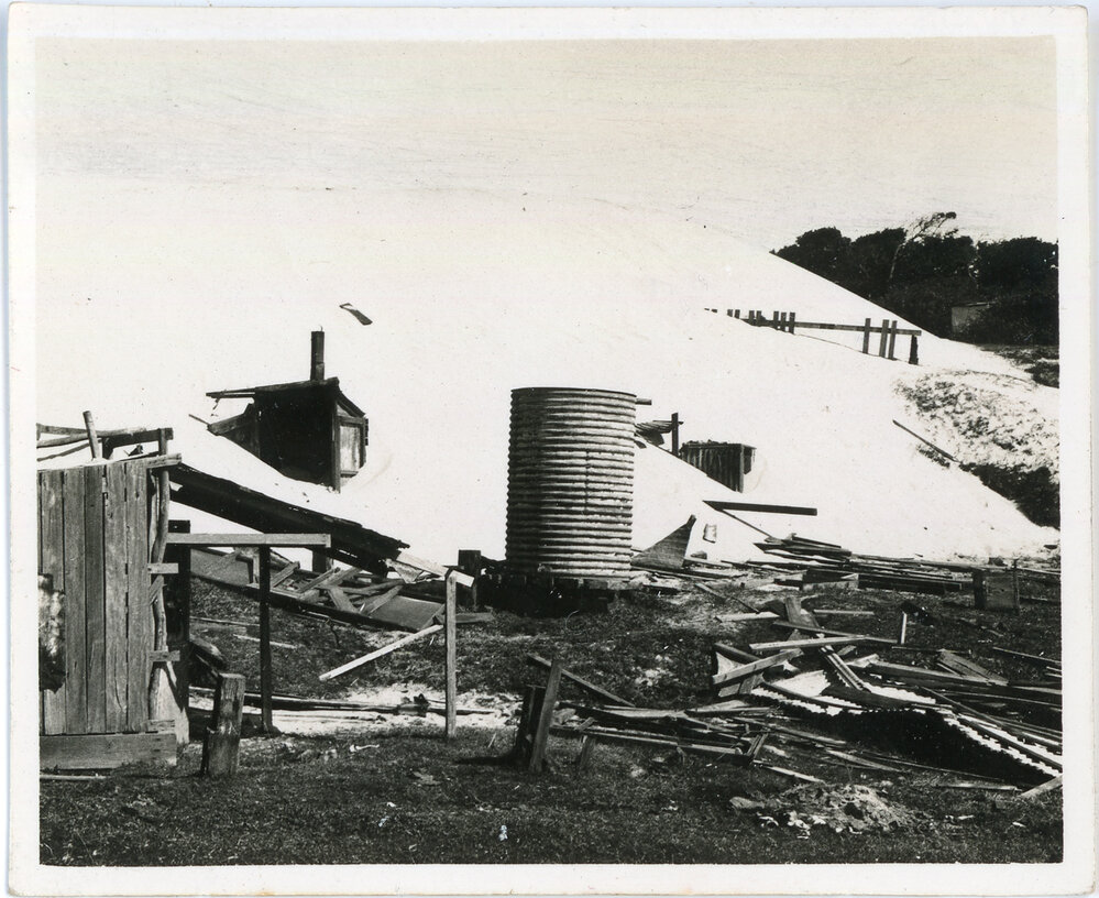 Creeping sand dune, 1936