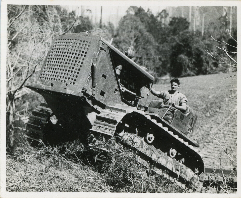 Diesel fifty logging tractor, 1936