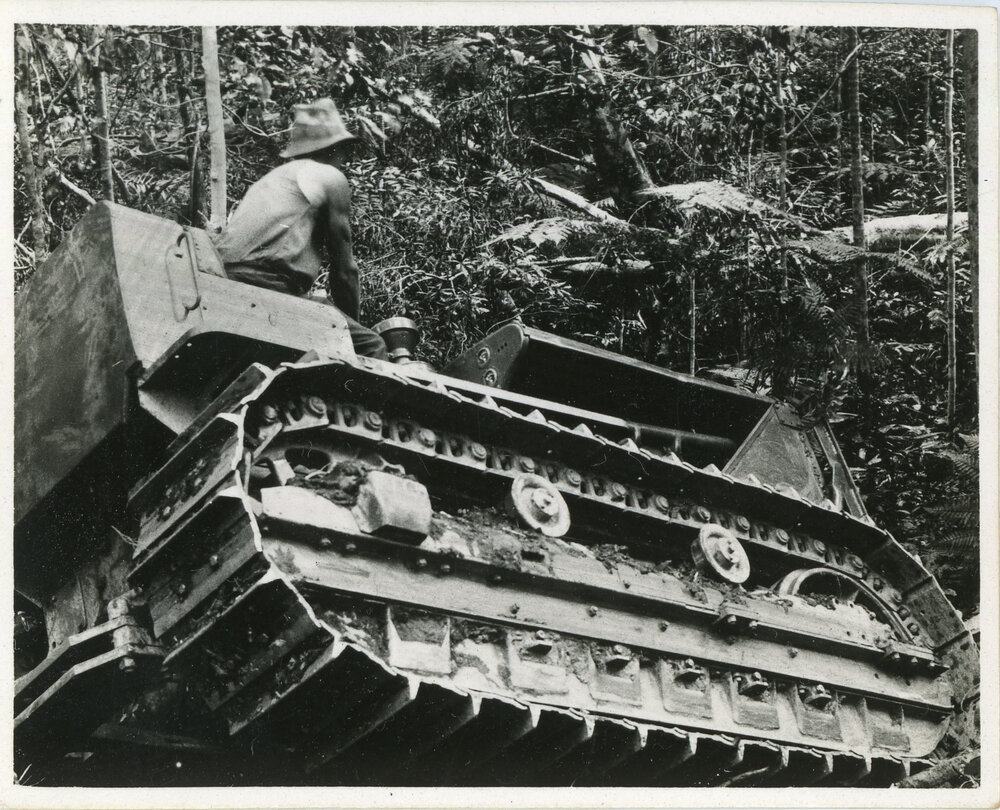 A diesel fifty logging tractor, 1936