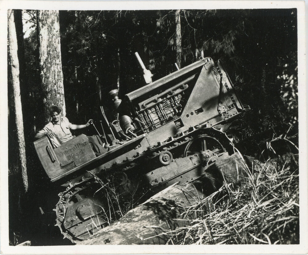 A Caterpillar diesel fifty logging tractor, 1936
