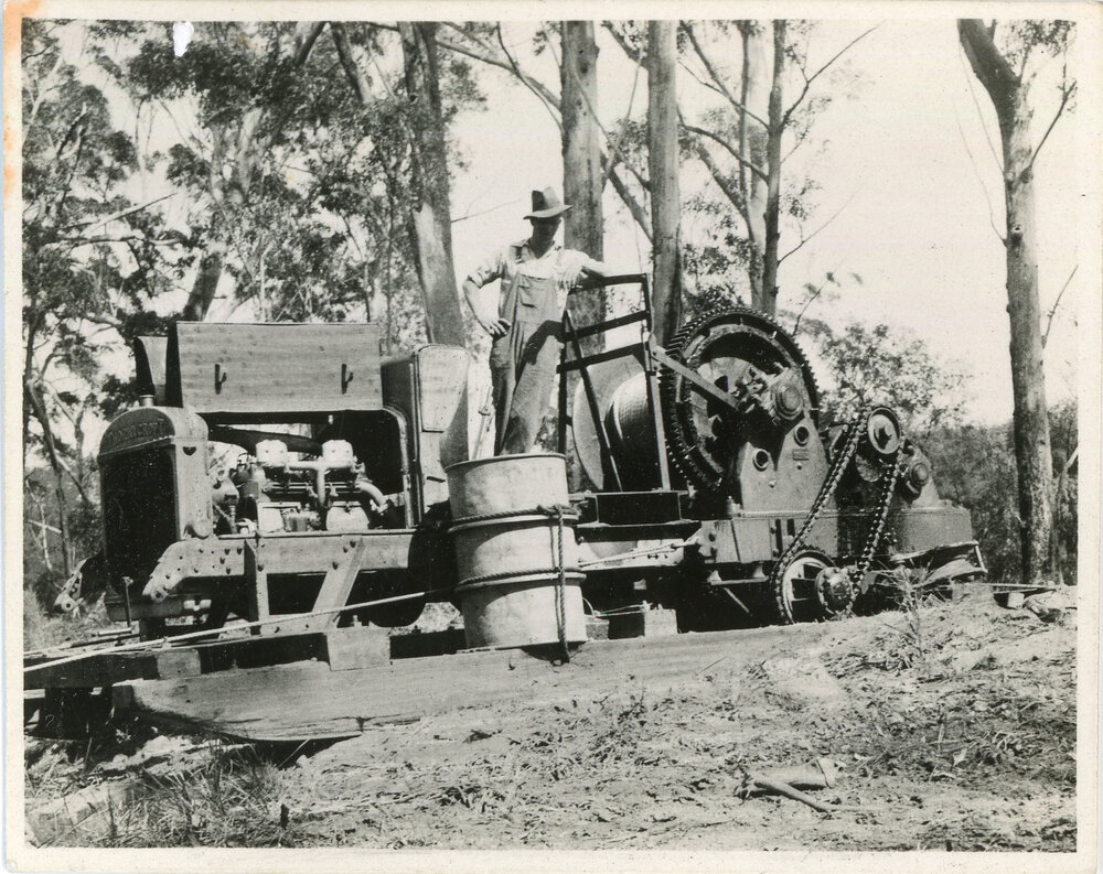 A log hauler on the Eastern Dorrigo, 1936