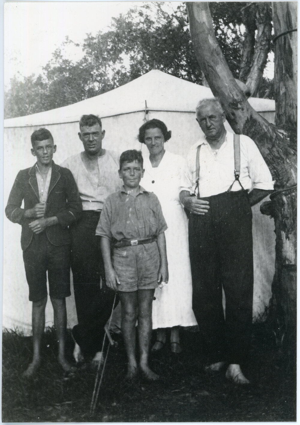 The Eckford family on holiday at Bonville Reserve
