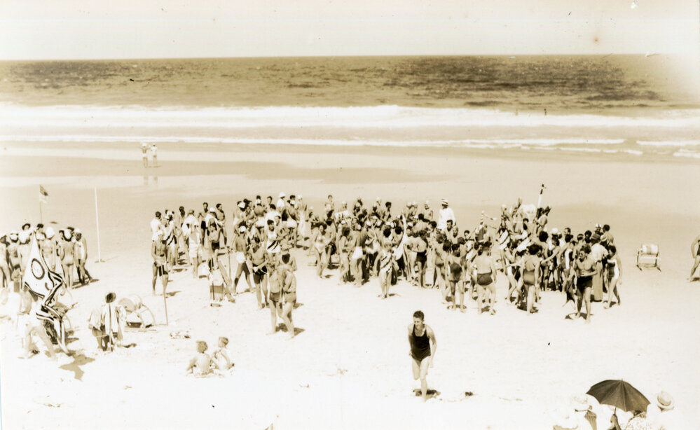 Surf life-savers stand by