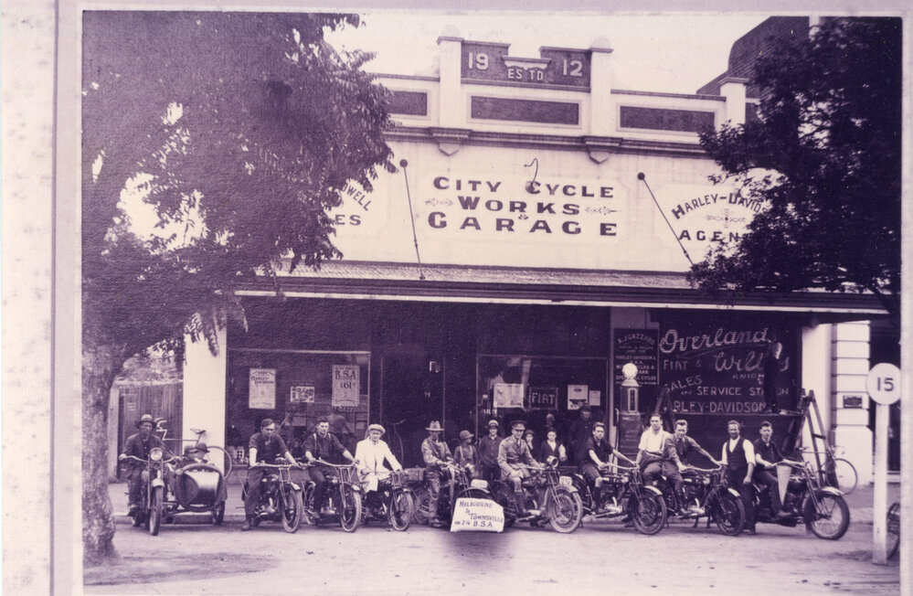 City Cycle Works Garage, 1920
