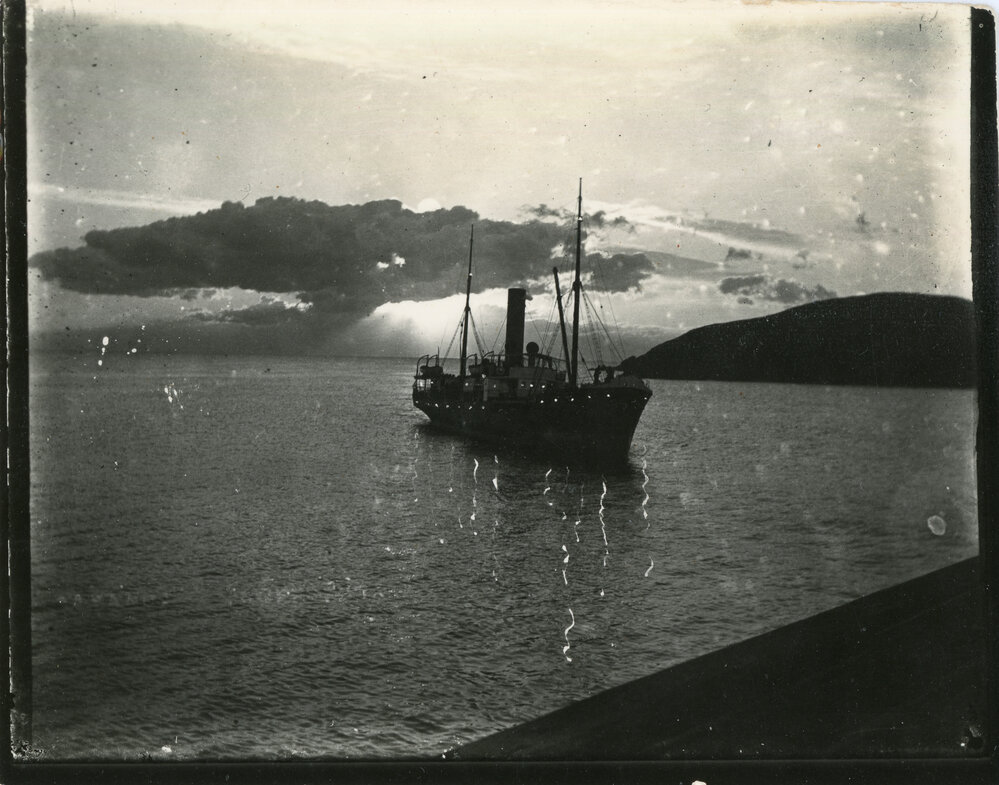 The Cavanba off Muttonbird Island at sunrise, 1904
