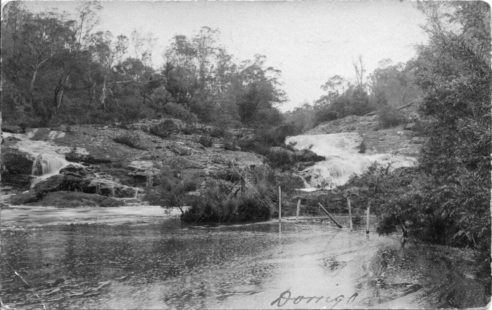 View of a waterfall, c. 1909