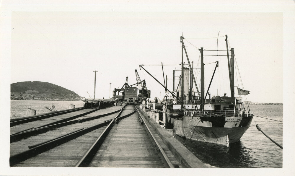 The James Cook at the Jetty, 1935