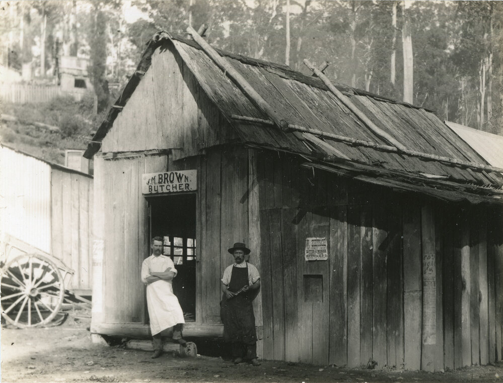 J.M. Brown's butchery, 1898