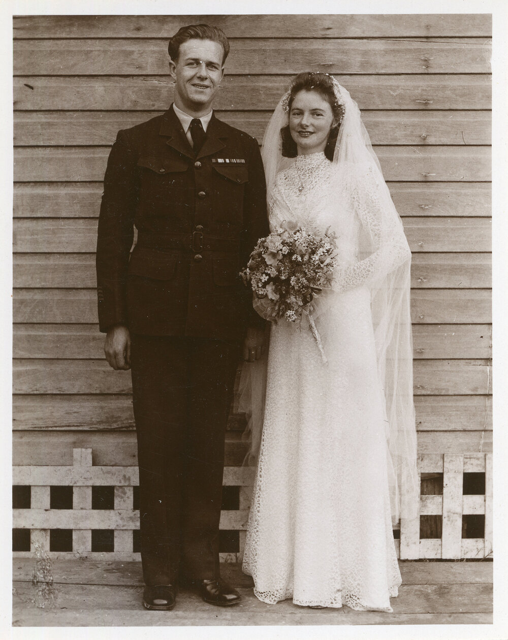 The wedding of Douglas McMillan and Ruthetta Maston, 29 June 1946