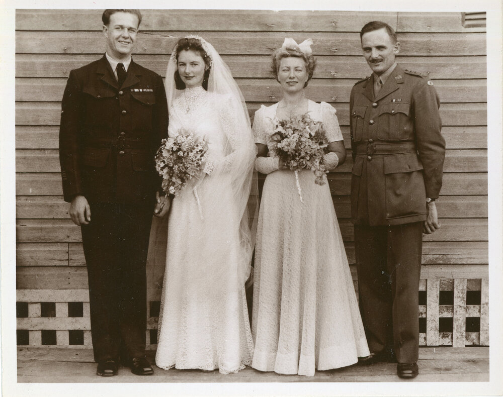 Douglas and Ruthetta McMillan with F Watson and Ronald Maston, 29 June 1946