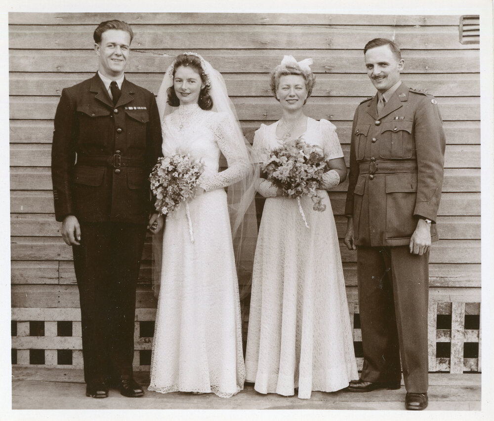 Douglas and Ruthetta McMillan with F Watson and Ronald Maston, 29 June 1946