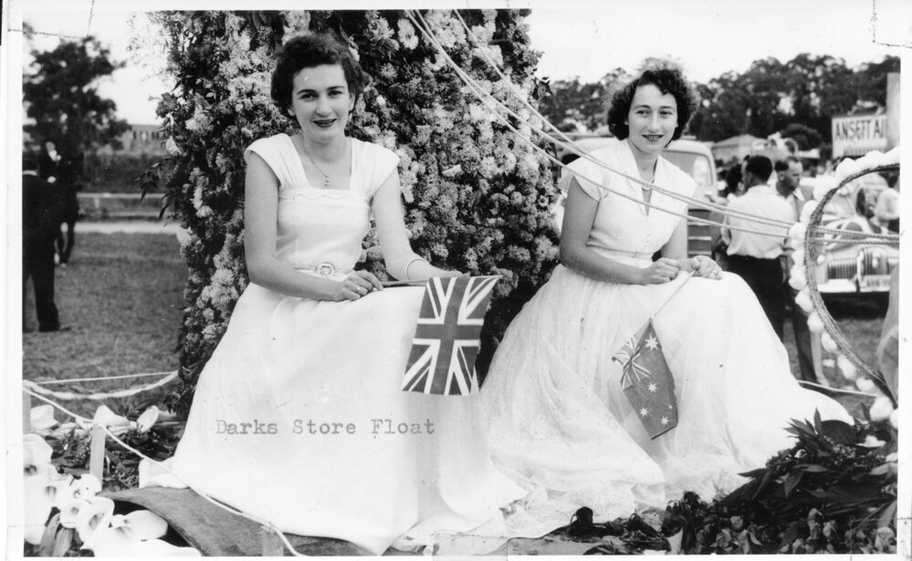 Dark's Store float in the Coronation Parade, 2 June 1953