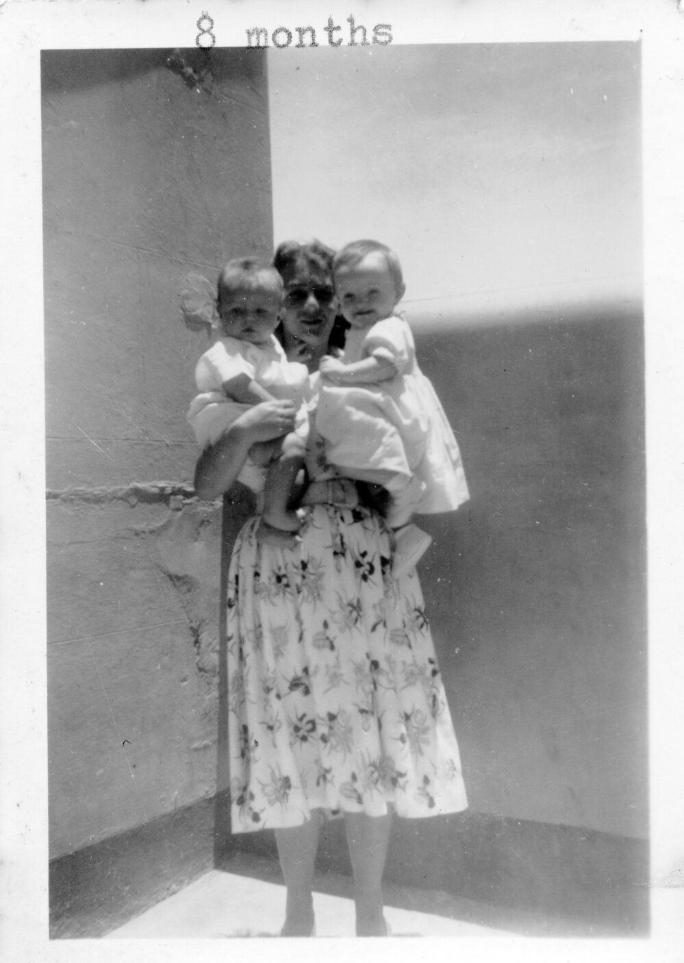 Linda Hobman and Elaine Cox with son Raymond on South Solitary Island, 1952