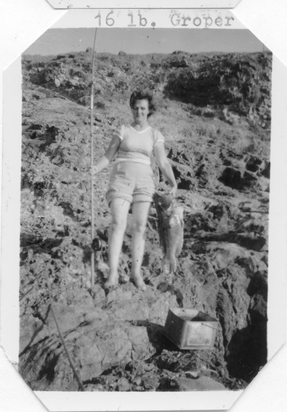 Eliza Ann Hobman visiting South Solitary Island, 1952