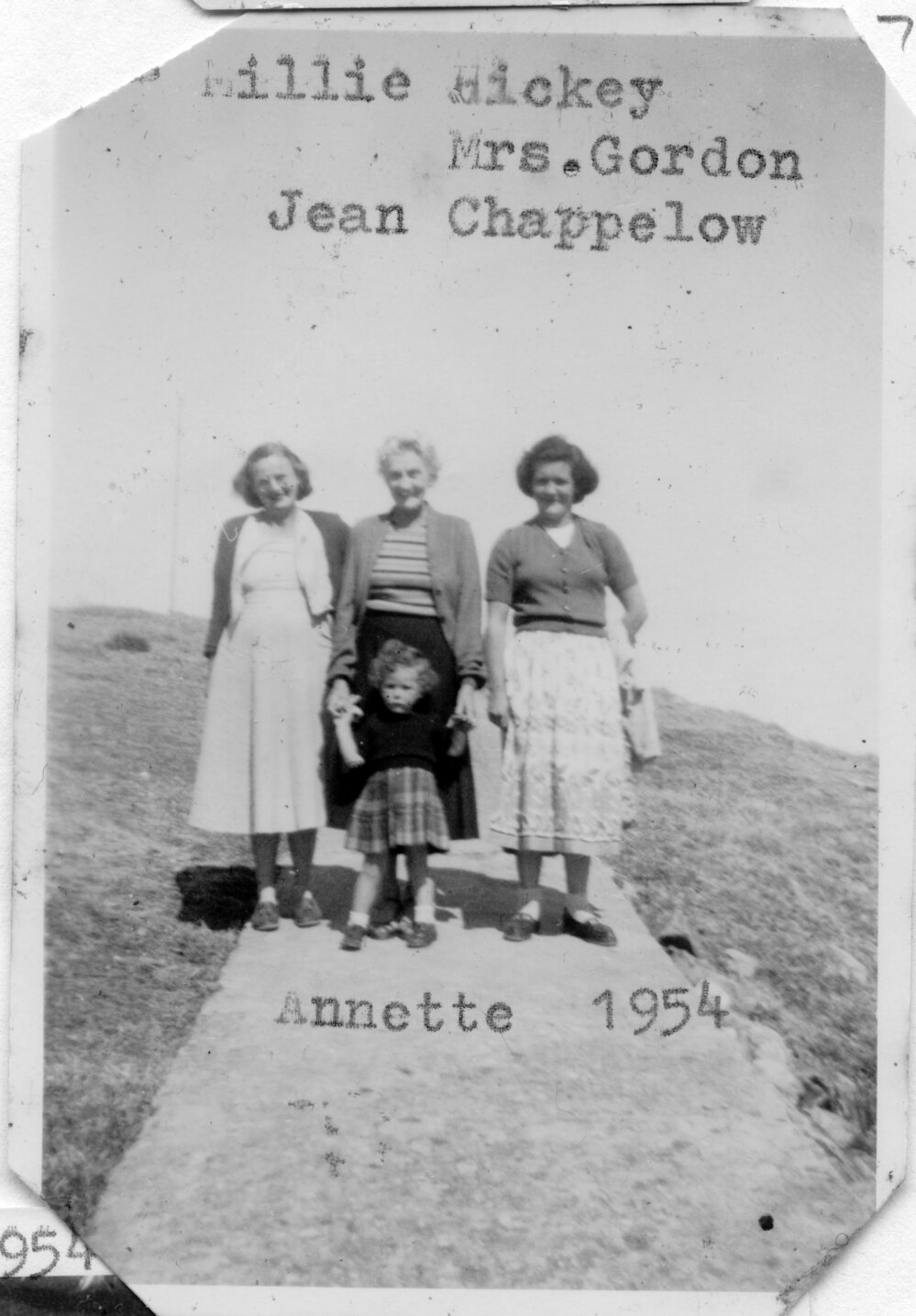 Wives of the South Solitary Island lightkeepers, 1954
