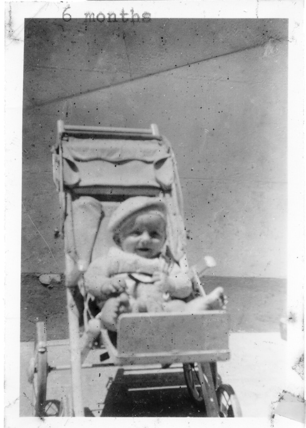 Six month old Steven Hobman on South Solitary Island, 1954