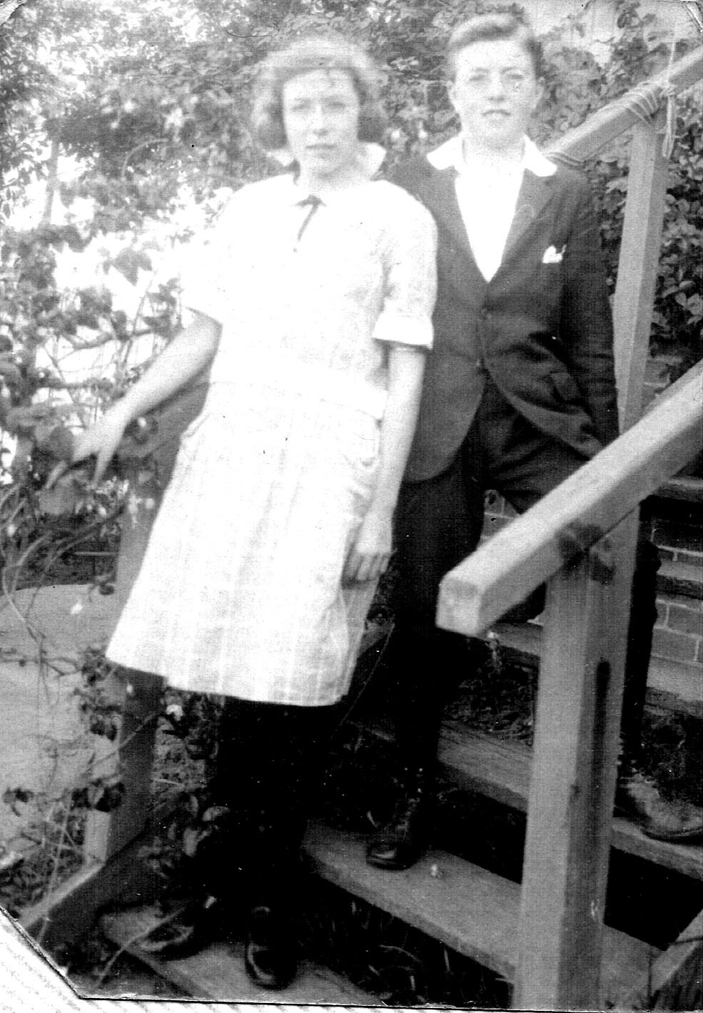 Betty with her brother Bill Fowler, c.1910 