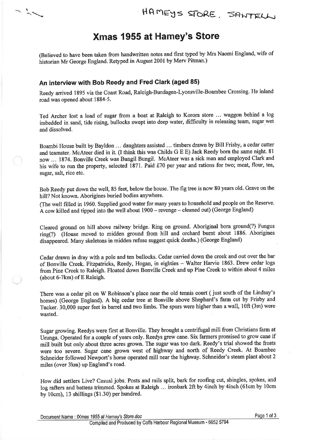 An interview with Bob Reedy and Fred Clark